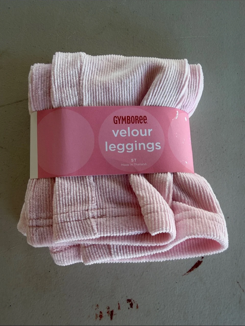 NWT Gymboree Light Pink Velour Ribbed Leggings